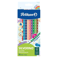 Pelikan Sliverino Triangular Colour Pencils 12s