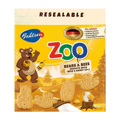 Bahlsen Zoo Bears & Bees Biscuits 100g