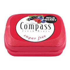 Compass Wild Berry Sugar Free Fresh Mints 14g