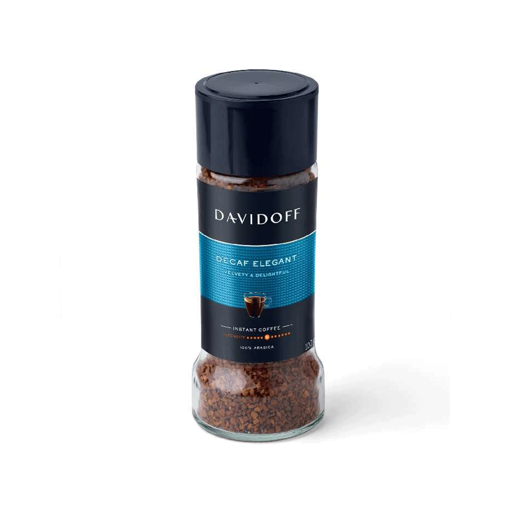 Davidoff Decaf Elegant Velvety & Delightful Coffee 100g