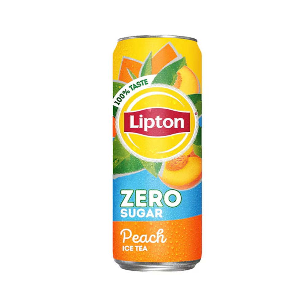Lipton Peach Ice Tea Zero Sugar Can 320ml