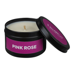 Litt&co Pink Rose Cotton Wick Candle