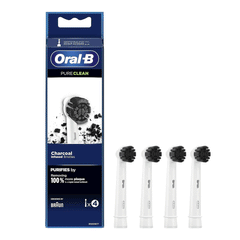Oral B Pure Clean Charcoal Toothbrush 4`s