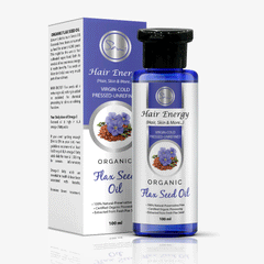 Hair Energy Carrier Oil Organic Flax Seed Oil 100 Ml