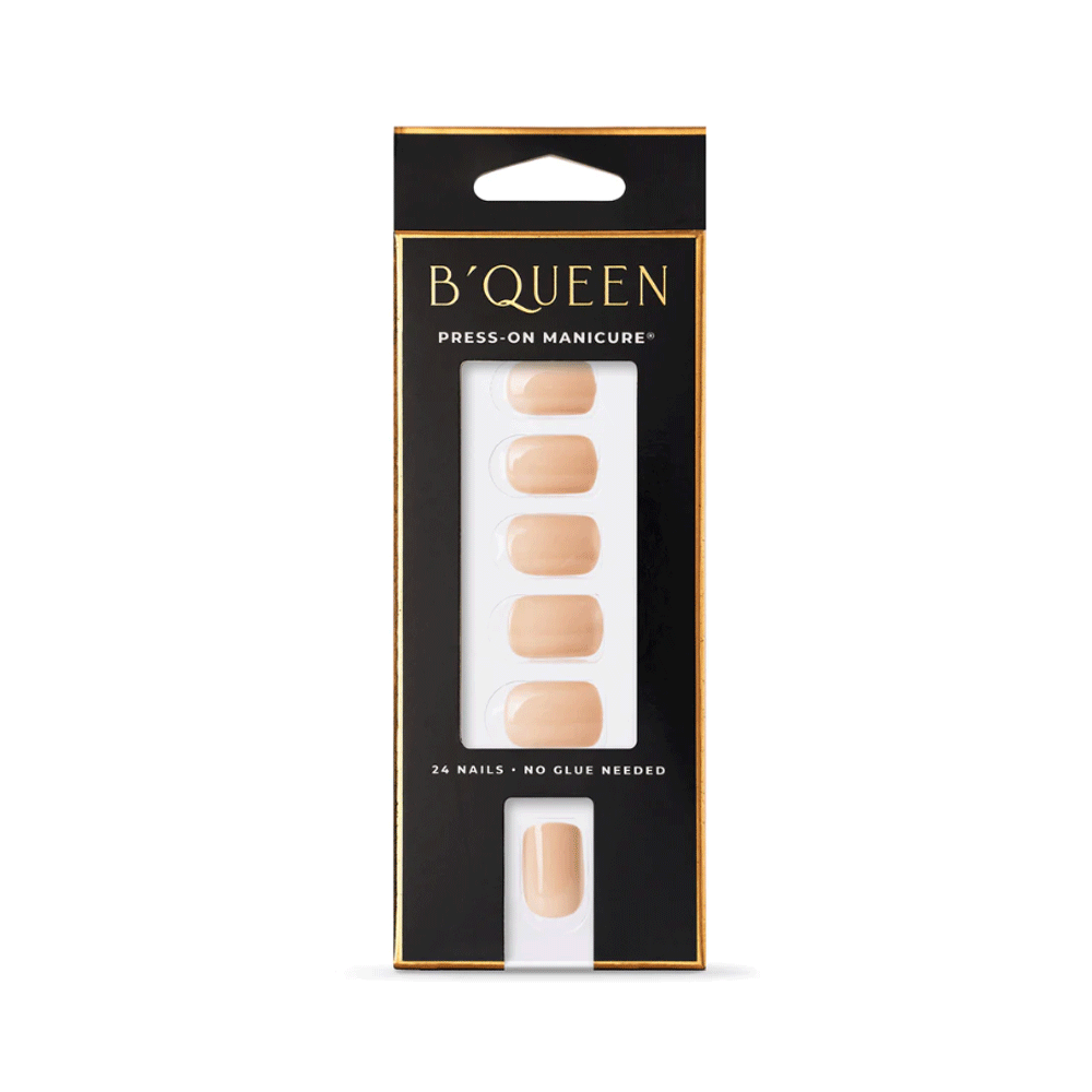 B'queen Solid Nails Light Nude (square)