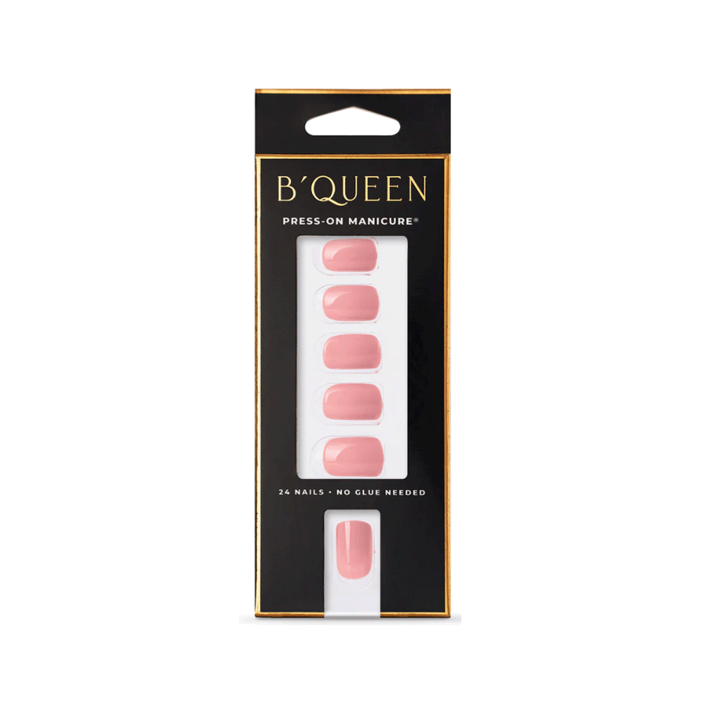B'queen Solid Nails Pink Nude (square)
