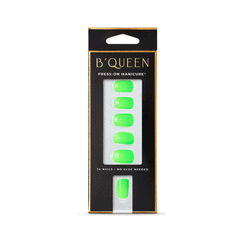 B'queen Solid Nails Neon Green (square)