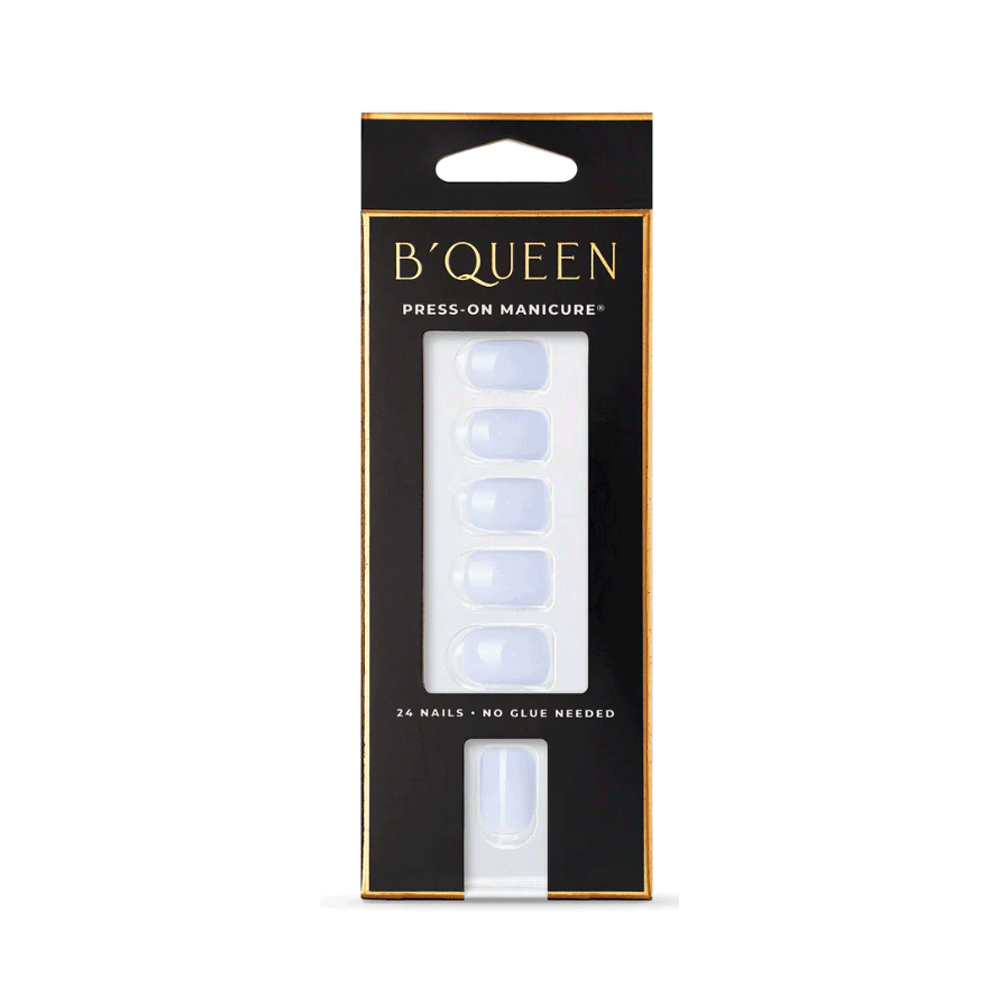 B'queen Solid Nails Purple Blue (square)