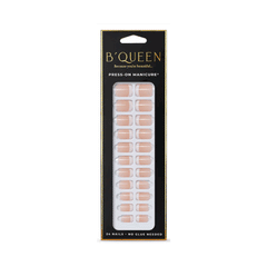 B'queen French Nails Classic Medium Pink (curve)