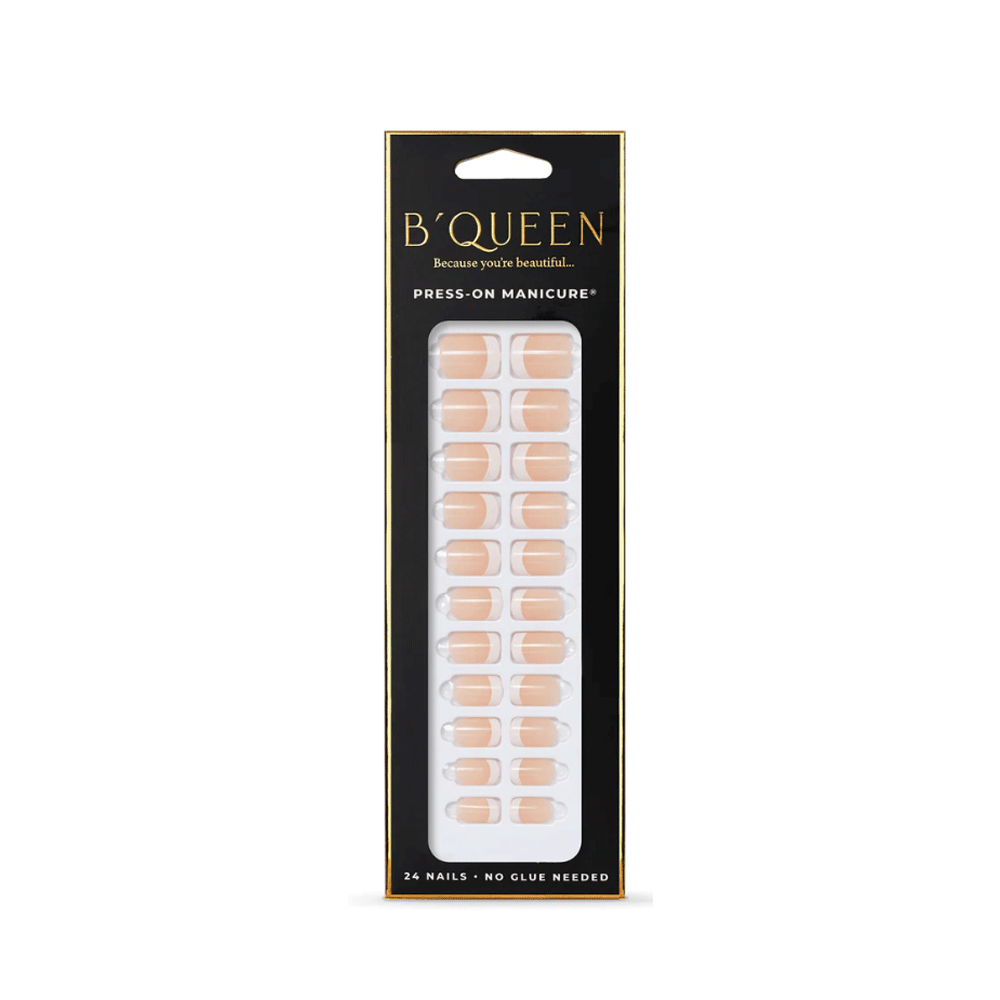 B'queen French Nails Peach (square)