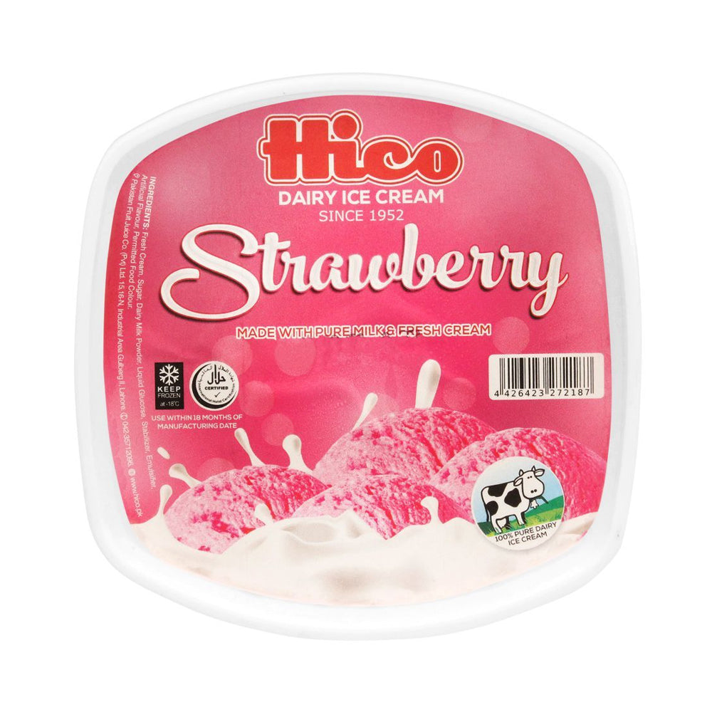 Hico Strawberry Ice Cream 750ml