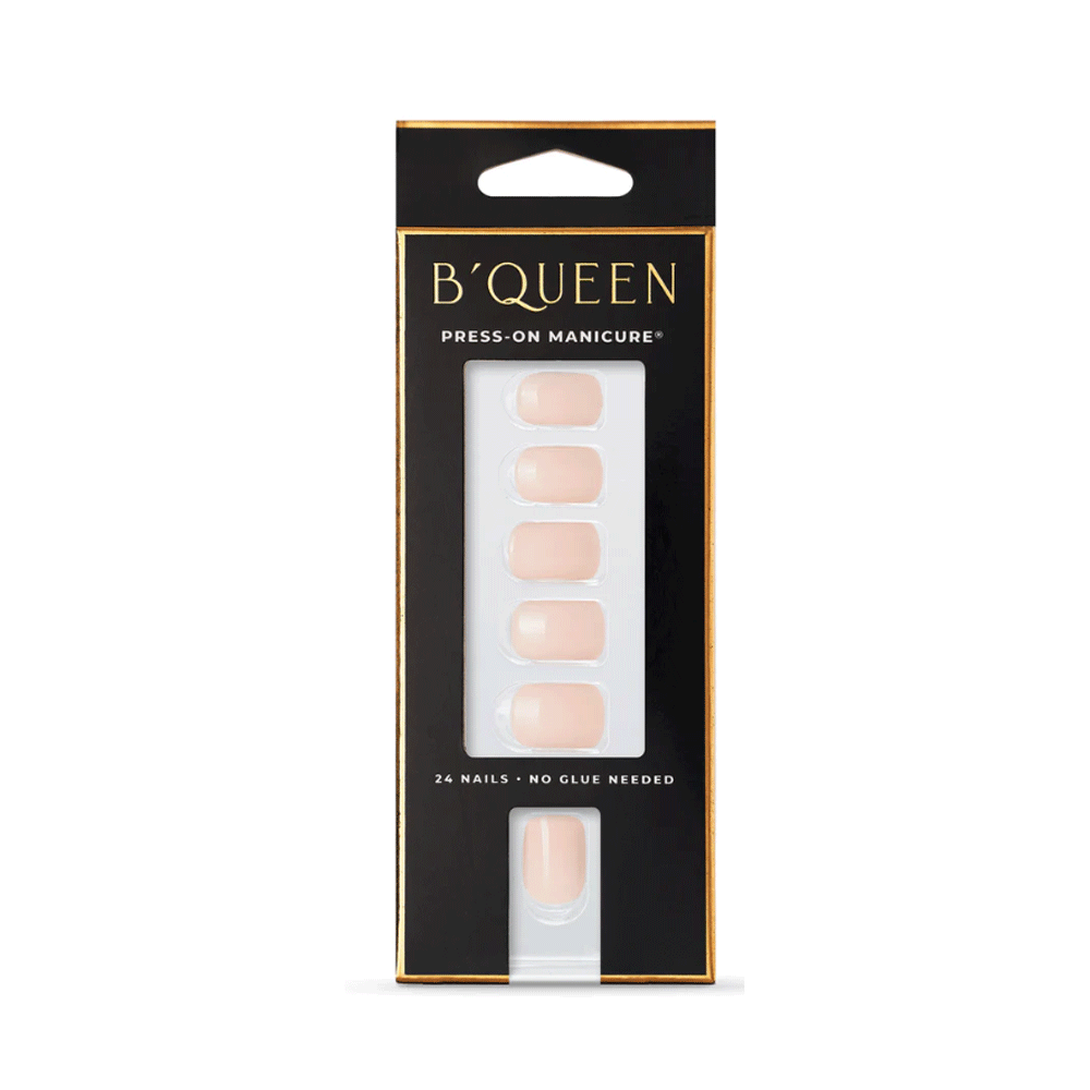 B'queen Lvory Nude Nails (square)