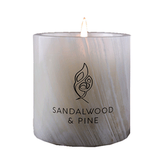 Moam Sandalwood & Pine Candle Marble Jar 110g