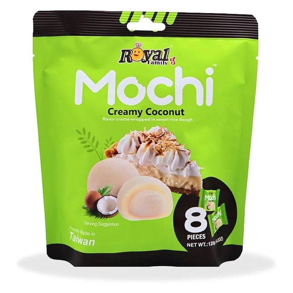 Royal Family Mochi Creamy Coconut Flavor Sweet 8pcs 120g