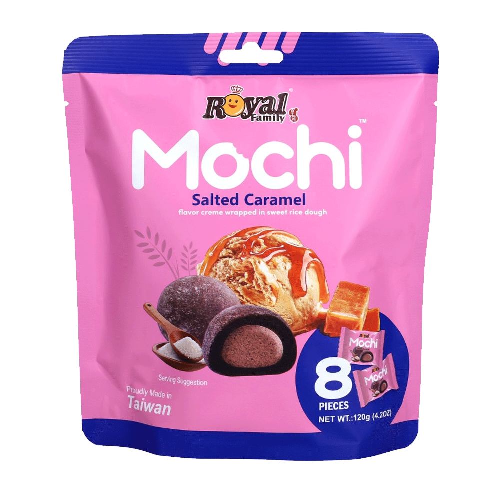 Royal Family Mochi Salted Caramel Sweet 8pcs 120g