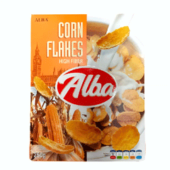 Alba Corn Flakes High Fiber Cereal 250g