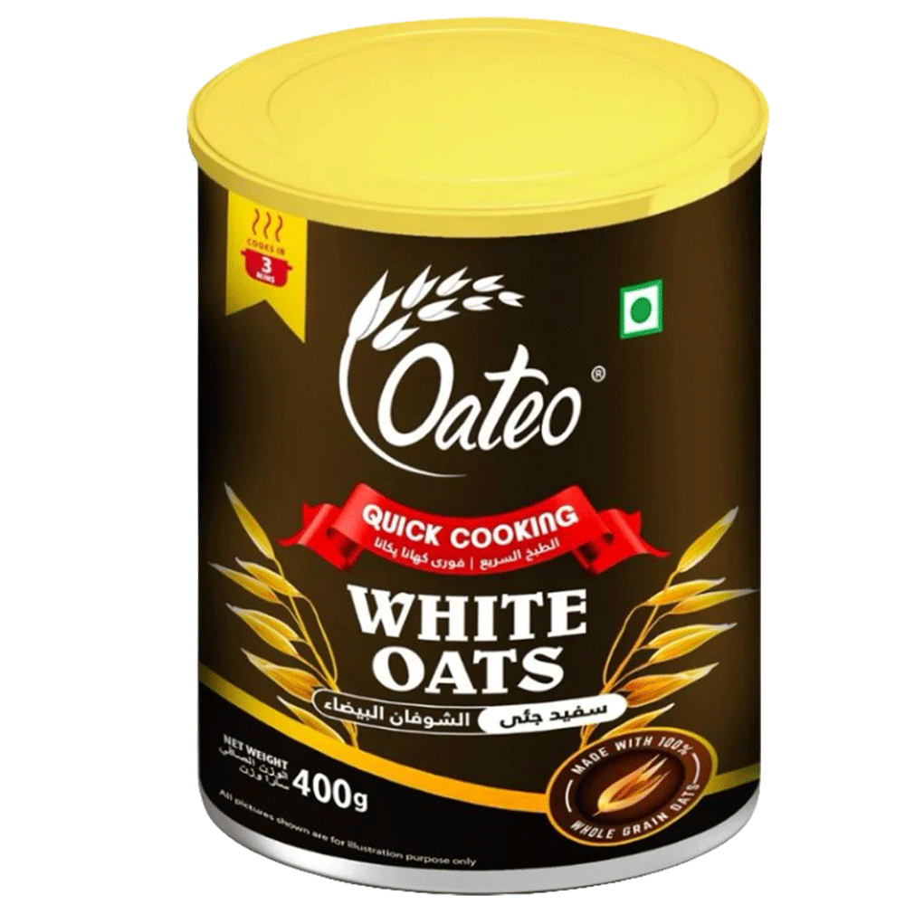 Oateo White Oats Tin 400g