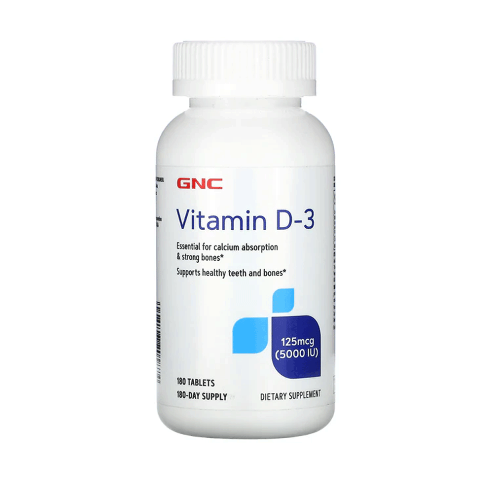 Gnc Vitamin D-3 Tab 125mcg (5000iu) 180s