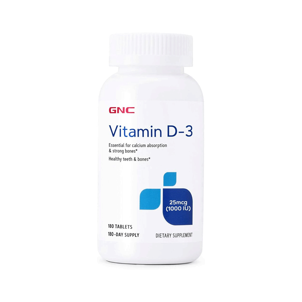 Gnc Vitamin D-3 25mcg 1000iu Tab 180s
