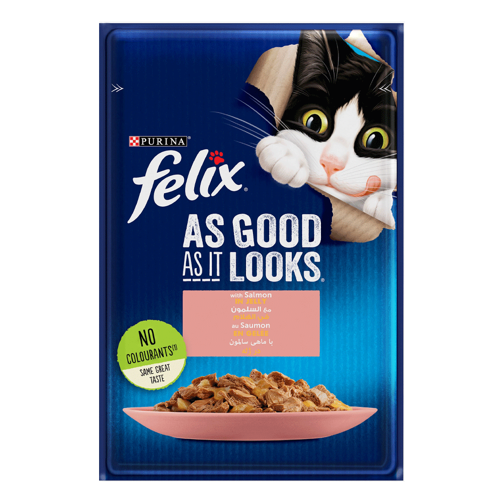 Felix Cat Food Salmon In Jelly Pouch 85g