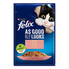 Felix Cat Food Salmon In Jelly Pouch 85g