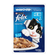 Felix Cat Food Sardine In Jelly Pouch 85g
