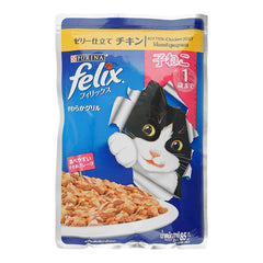 Felix Cat Food Kitten Chicken Jelly Pouch 85g