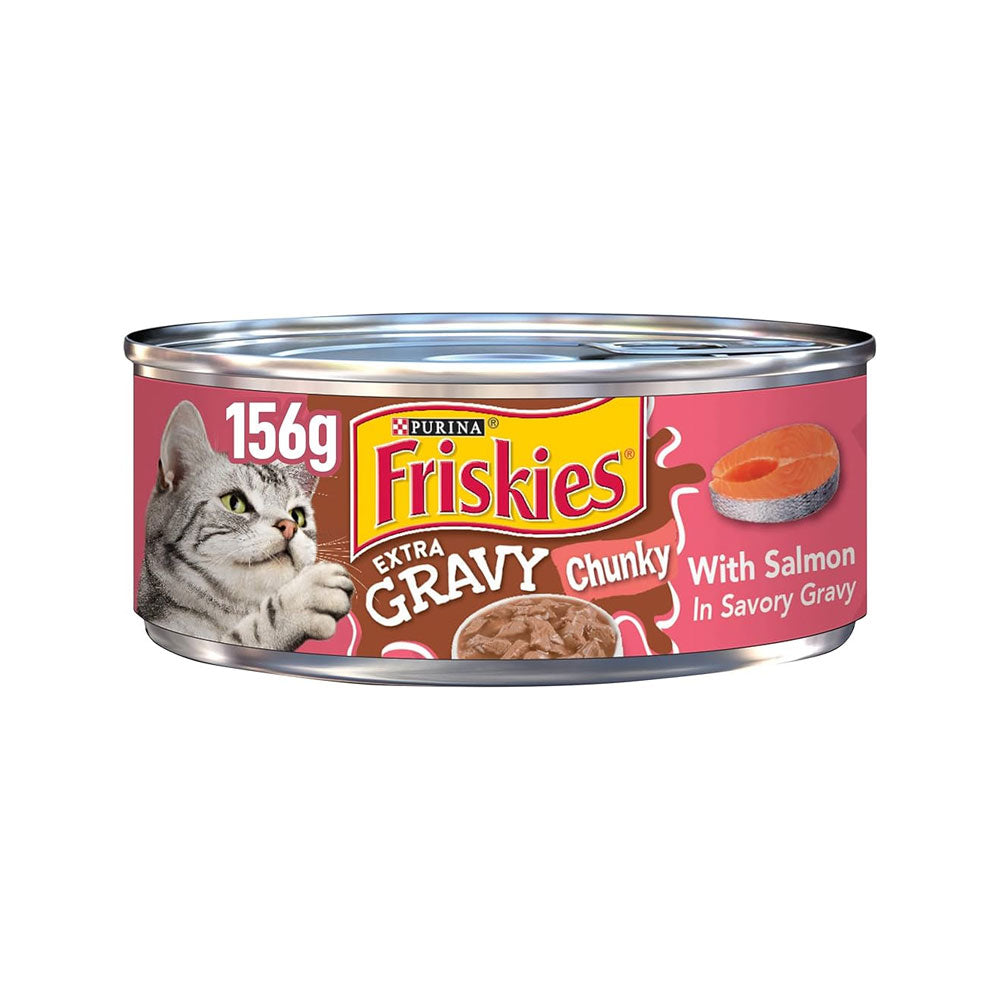 Purina Friskies Salmon Gravy Tin 156g