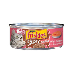 Purina Friskies Salmon Gravy Tin 156g