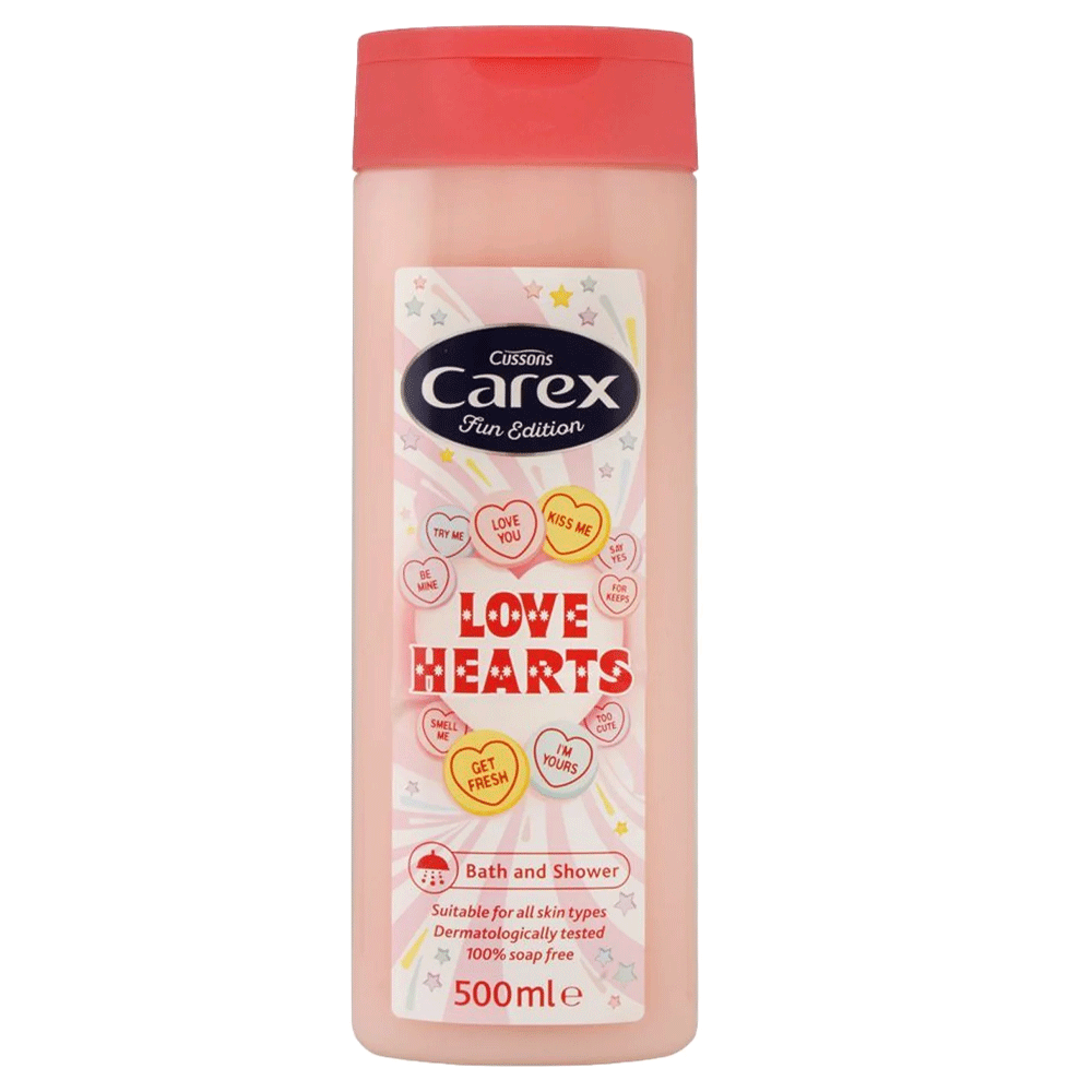 Cussons Carex Love Hearts Bath & Shower 500ml