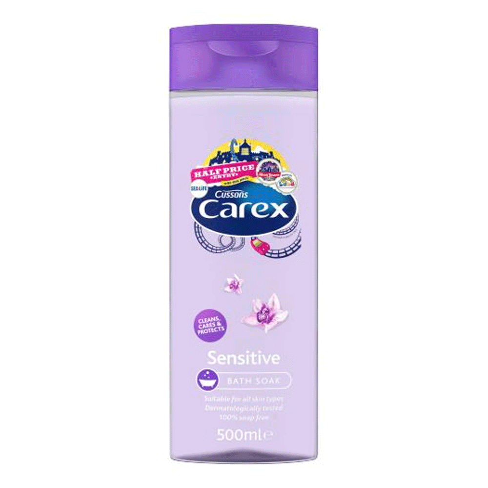 Cussons Carex Bath Foam Wash Sensitive 500ml