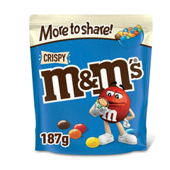 M&M Crispy Chocolate Pouch 187g