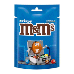 M&Ms Crispy Pouch 187g