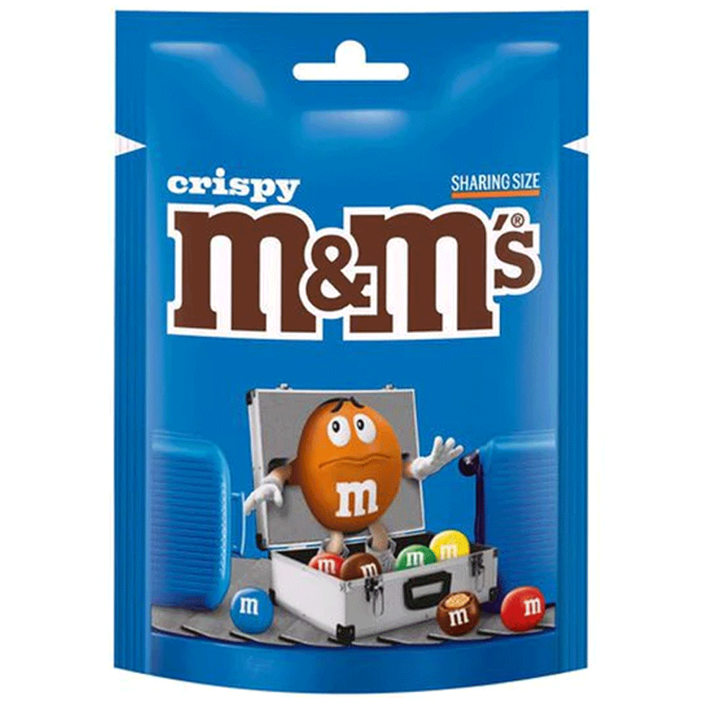 M&Ms Crispy Chocolate Pouch 187g