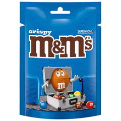 M&Ms Crispy Chocolate Pouch 187g