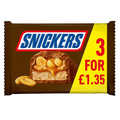 Snickers 3pk Chocolate 3s 120g