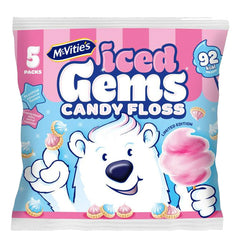 Mcvities Iced Gems Candyfloss Multipack Biscuits 5X23g