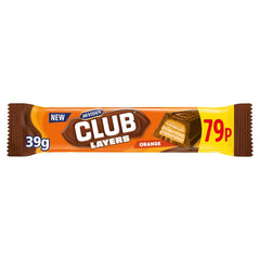 Mcvities Club Layers Orange 39g