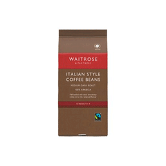 Waitrose Italian Style Coffee Beans227g