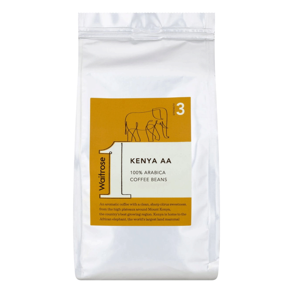 Waitrose Kenya AA Coffee Beans 227g