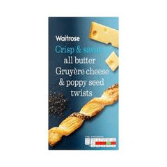 Waitrose Cheese & Poppy Seed Twist 125g