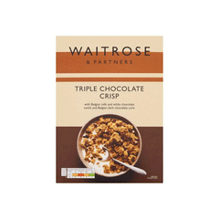 Waitrose Triple Chocolate Crisp Cereal 500g