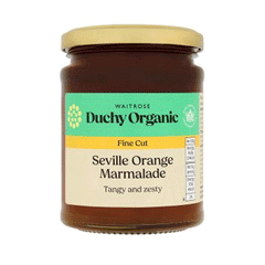 Waitrose Duchy Organic Seville Orange Marmalade Fine Cut 340g