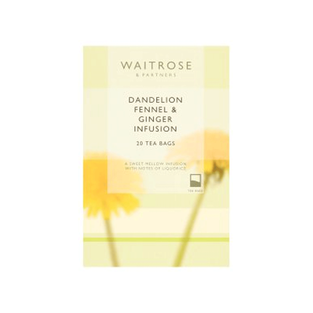 Waitrose Dandelion Fennel & Ginger Infusion Tea Bags 20s