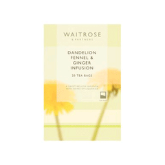 Waitrose Dandelion Fennel & Ginger Infusion Tea Bags 20s