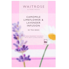 Waitrose Camomile Limeflower Tea 20s