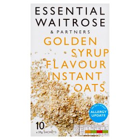 Essential Waitrose Golden Syrup Instant Oats 390g