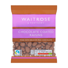 Waitrose Chocolate Coated Raisins 135g