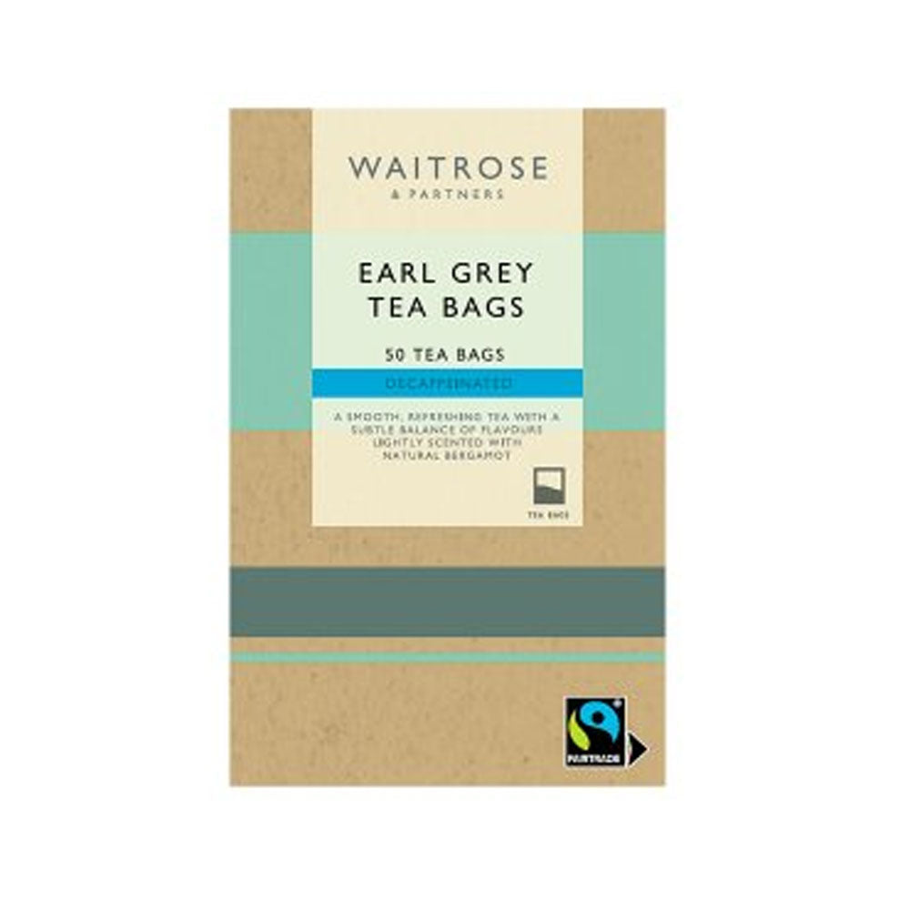 Waitrose Earl Grey Decaffeinated Tea Bags 50s
