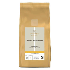 Waitrose Brazil Assodantas Medium Roast Coffee 227g
